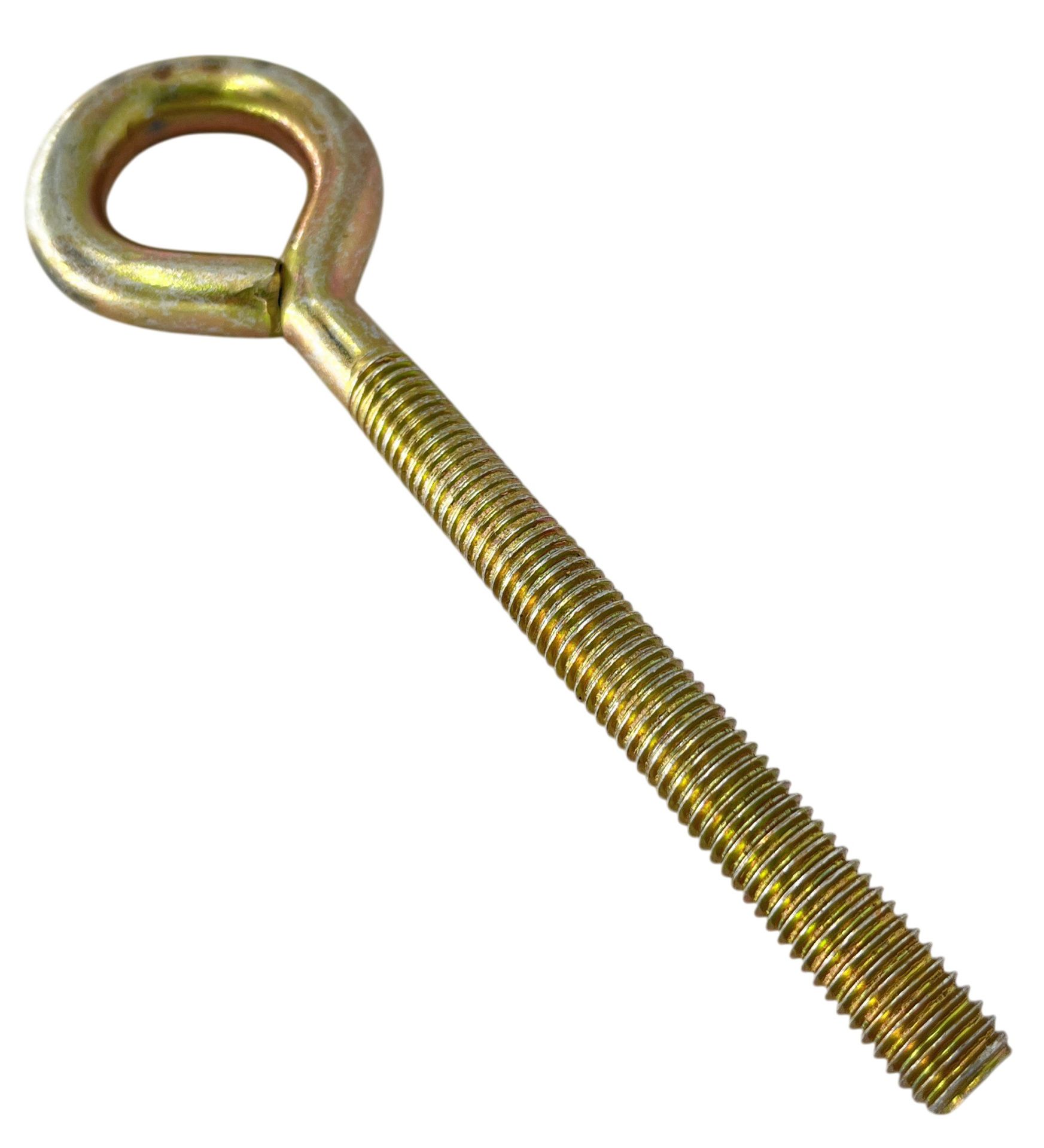 Винт-кольцо М8х60 (сварной), желтый цинк - фото